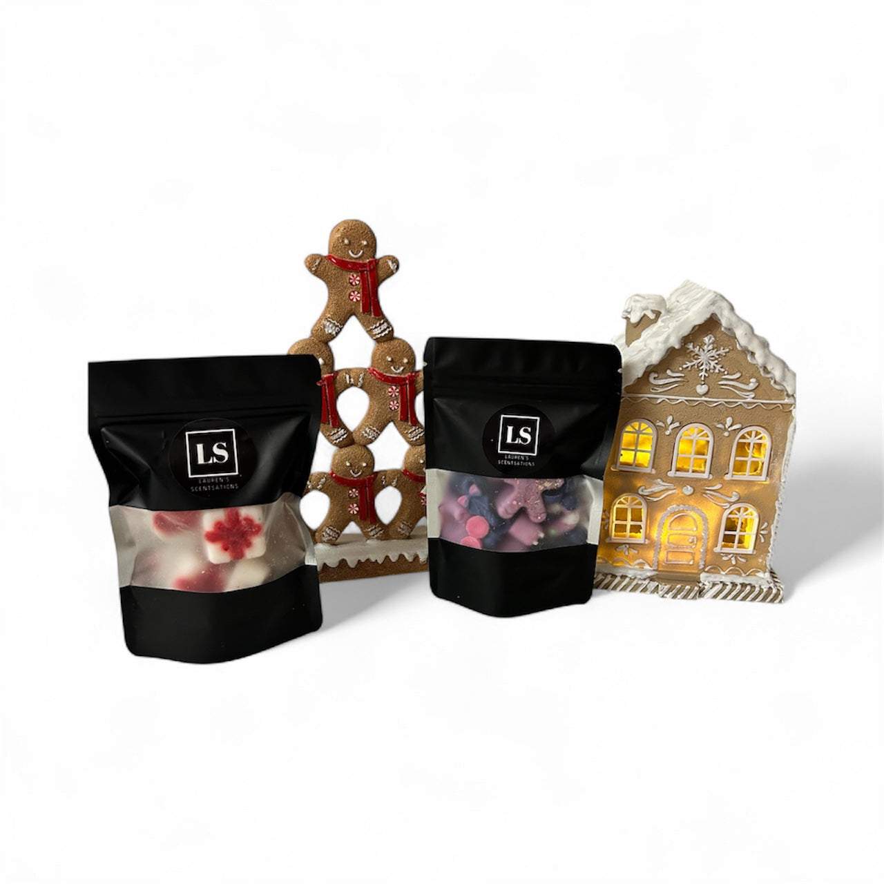 Christmas shapes filled bag